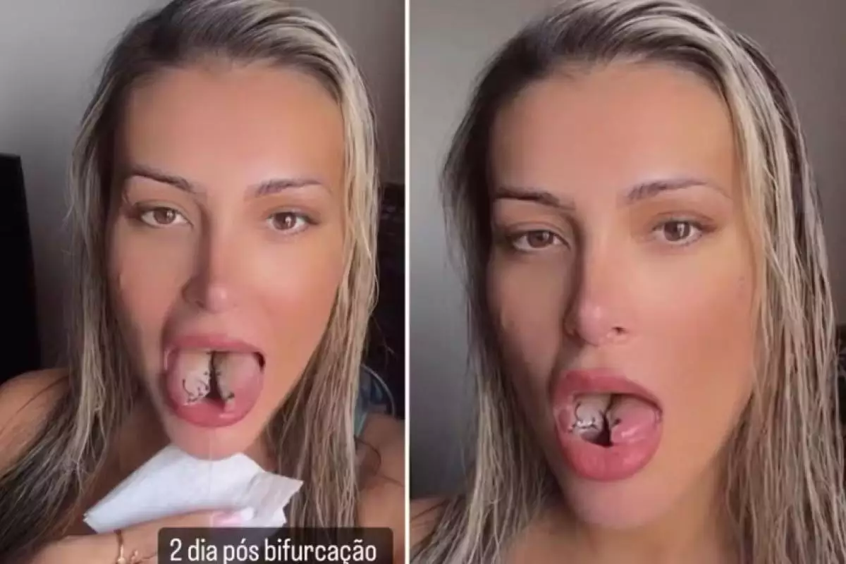 Andressa Urach chora por corta sua língua por prazer e se arrepende…VER MAIS